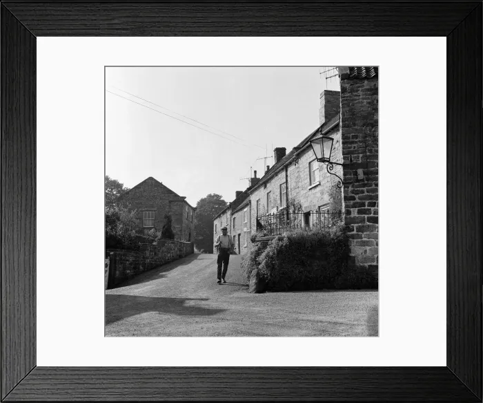 Framed Print : Village scenes in Hornby in Hambleton, North Yorkshire. 1971 Framed Print : Village scenes in Hornby in Hambleton, North Yorkshire. 1971