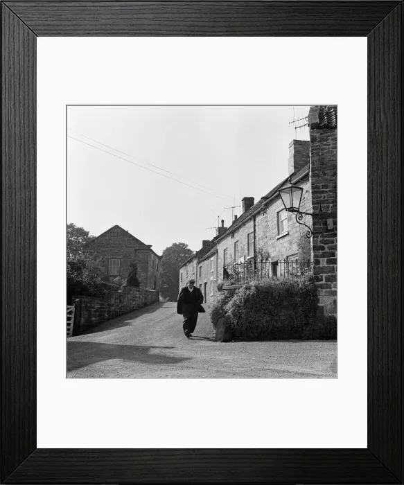 Framed Print : Village scenes in Hornby in Hambleton, North Yorkshire. 1971 Framed Print : Village scenes in Hornby in Hambleton, North Yorkshire. 1971