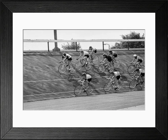Framed Print : Cycling at Clairville Stadium. Circa 1975 Framed Print : Cycling at Clairville Stadium. Circa 1975