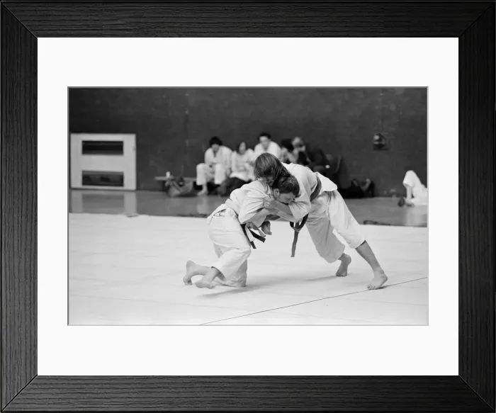 Framed Print : Judo Championship in Stockton. Circa 1973 Framed Print : Judo Championship in Stockton. Circa 1973