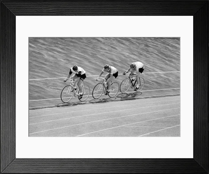Framed Print : Cycling at Clairville Stadium. Circa 1975 Framed Print : Cycling at Clairville Stadium. Circa 1975