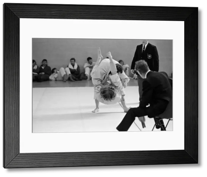 Framed Print : Judo Championship in Stockton. Circa 1973 Framed Print : Judo Championship in Stockton. Circa 1973