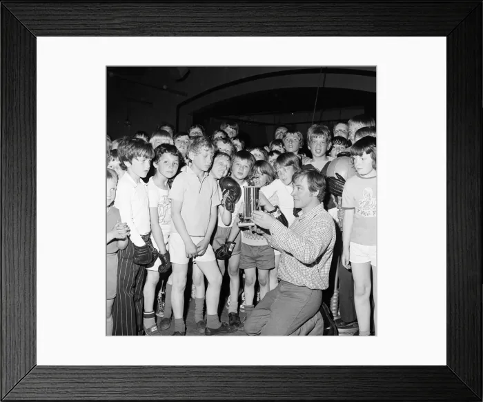 Framed Print : Boxing Club Presentation, Stockton, County Durham, North East England, 1975 Framed Print : Boxing Club Presentation, Stockton, County Durham, North East England, 1975