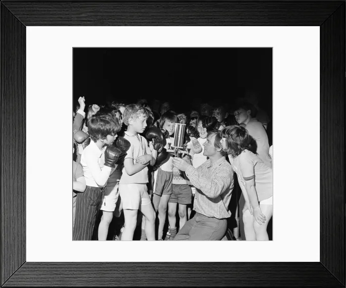 Framed Print : Boxing Club Presentation, Stockton, County Durham, North East England, 1975 Framed Print : Boxing Club Presentation, Stockton, County Durham, North East England, 1975