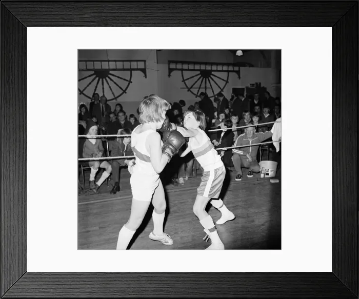 Framed Print : Boxing Club, Stockton, County Durham, North East England, 1975 Framed Print : Boxing Club, Stockton, County Durham, North East England, 1975