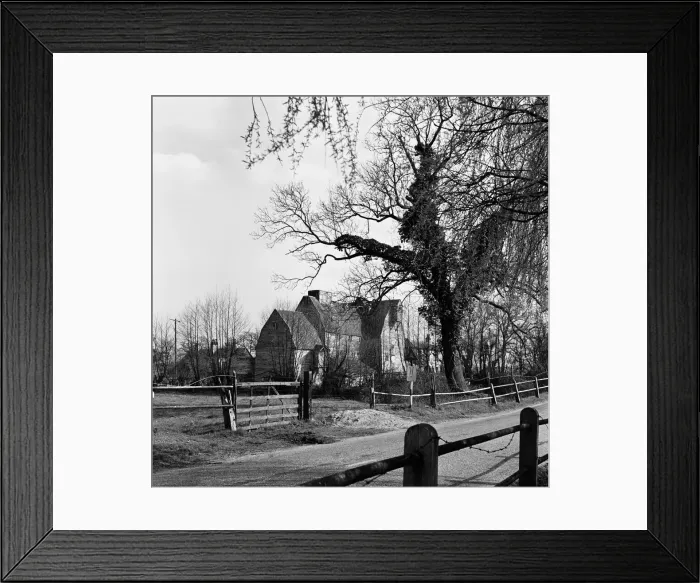 Framed Print : Newark Mill, Pyrford, Surrey. 22nd April 1954 Framed Print : Newark Mill, Pyrford, Surrey. 22nd April 1954