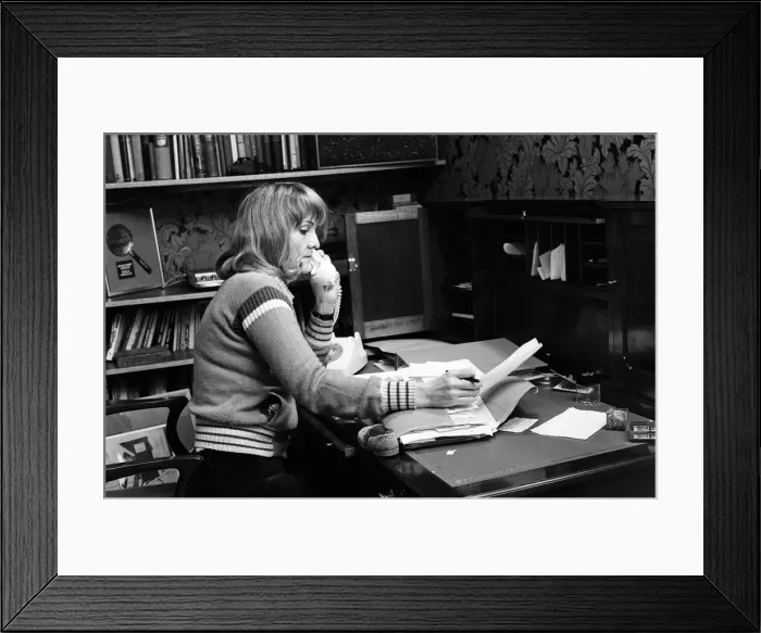 Framed Print : Actress Sheila Hancock. 7th February 1976