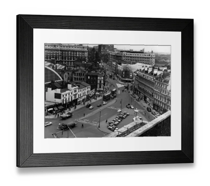 Framed Print : Lord Street, Liverpool. 19th June 1964