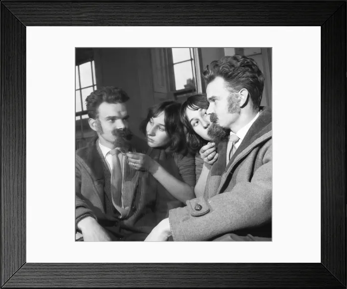 Framed Print : False beards for teenage men who haven t the time or the inclination to grow a real