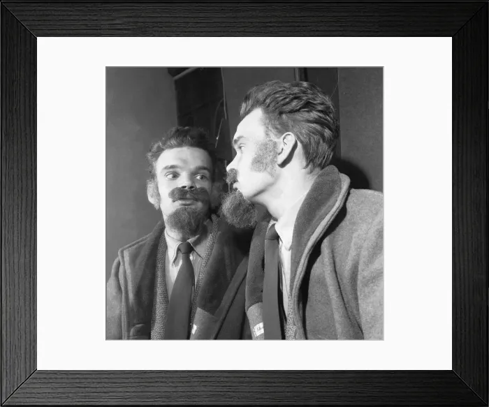 Framed Print : False beards for teenage men who haven t the time or the inclination to grow a real Framed Print : False beards for teenage men who haven t the time or the inclination to grow a real