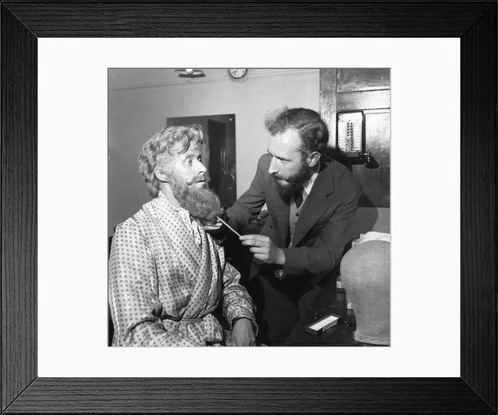 Framed Print : Bernard Braden (left) who is starring in No News From Father