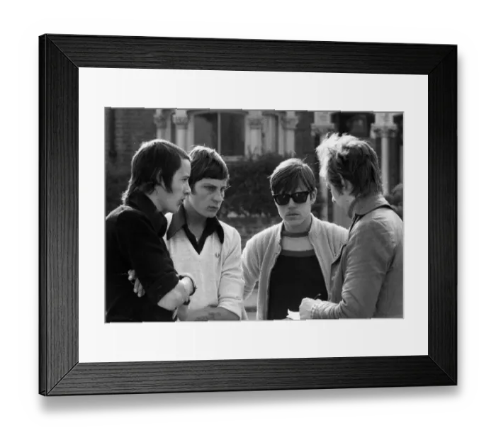 Framed Print : Young West Ham football fans meet up before a match. October 1972 Framed Print : Young West Ham football fans meet up before a match. October 1972