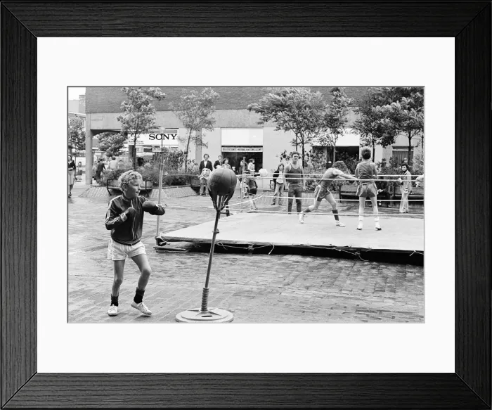 Framed Print : Boxing Club Display, Teesside, 1976 Framed Print : Boxing Club Display, Teesside, 1976