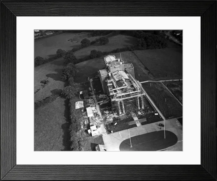 Framed Print : Aerial pictures taken during the construction of Guildford Cathedral. 23rd September 1958 Framed Print : Aerial pictures taken during the construction of Guildford Cathedral. 23rd September 1958