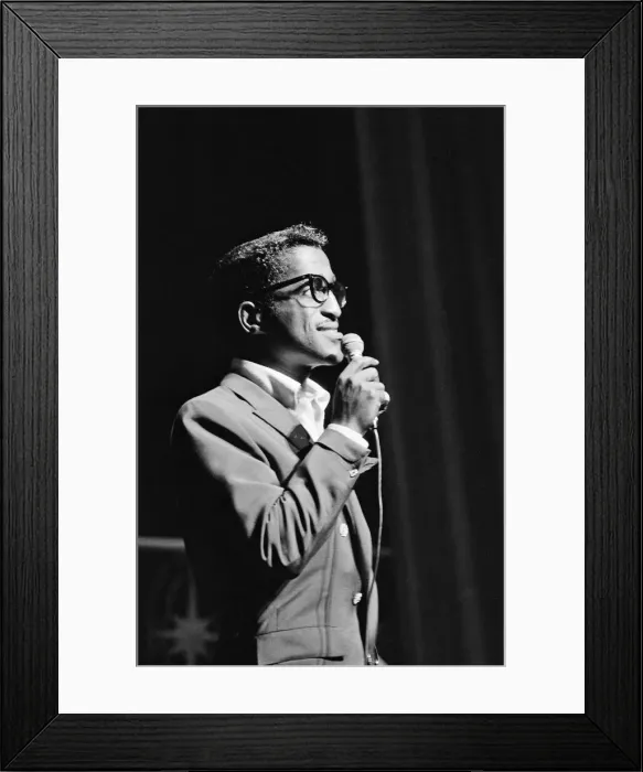 Framed Print : Sammy Davis Junior sings at The Royal Variety Show held in the presence of her Her Framed Print : Sammy Davis Junior sings at The Royal Variety Show held in the presence of her Her