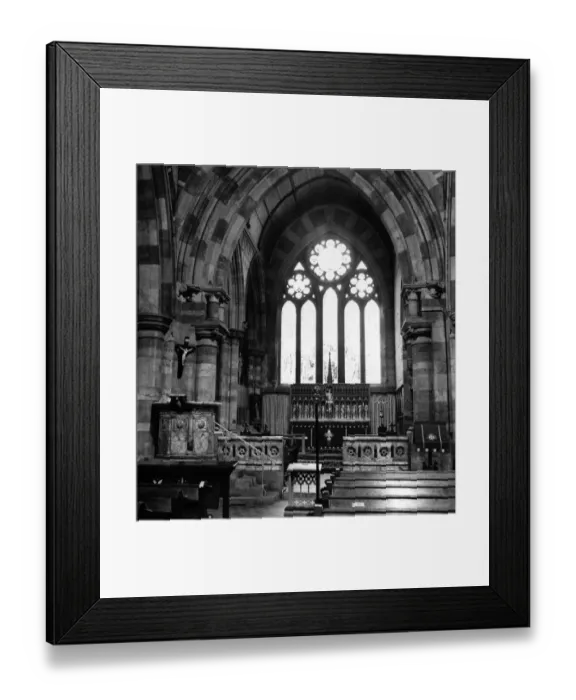 Framed Print : Interior view of St Margarets Church, Roath, Cardiff, Wales. Circa 1964 Framed Print : Interior view of St Margarets Church, Roath, Cardiff, Wales. Circa 1964