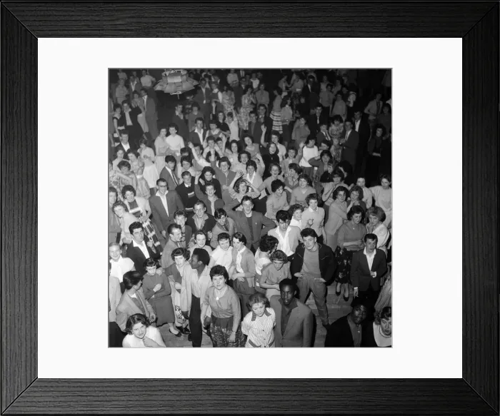 Framed Print : A group of dancers at the Victoria Ballroom. Halifax in West Yorkshire. 10th June 1959 Framed Print : A group of dancers at the Victoria Ballroom. Halifax in West Yorkshire. 10th June 1959