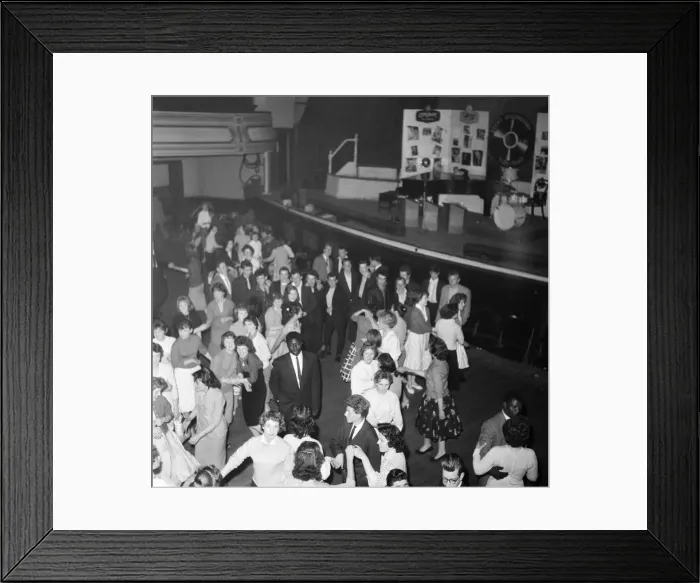 Framed Print : A group of dancers at the Victoria Ballroom. Halifax in West Yorkshire. 10th June 1959 Framed Print : A group of dancers at the Victoria Ballroom. Halifax in West Yorkshire. 10th June 1959