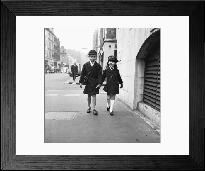 Framed Print : New uniforms to return to school after half term break 7th February 1967 Framed Print : New uniforms to return to school after half term break 7th February 1967