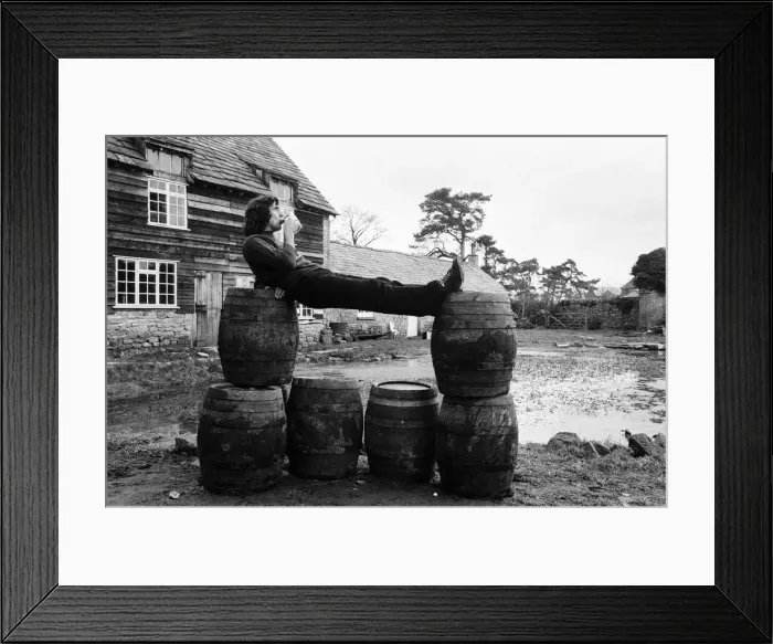 Framed Print : Terry Jones, script writer for Monty Python, has bought a brewery at Lyonshall Framed Print : Terry Jones, script writer for Monty Python, has bought a brewery at Lyonshall