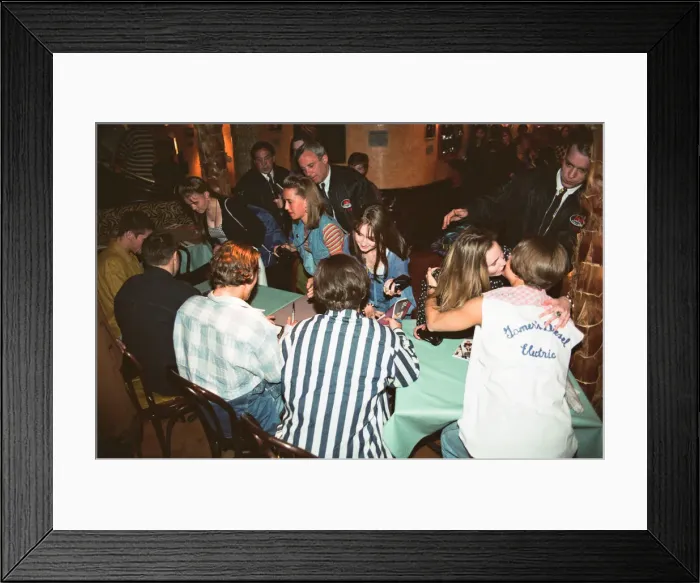 Framed Print : Photo shows boy band Take That at their book signing for Our Story Framed Print : Photo shows boy band Take That at their book signing for Our Story