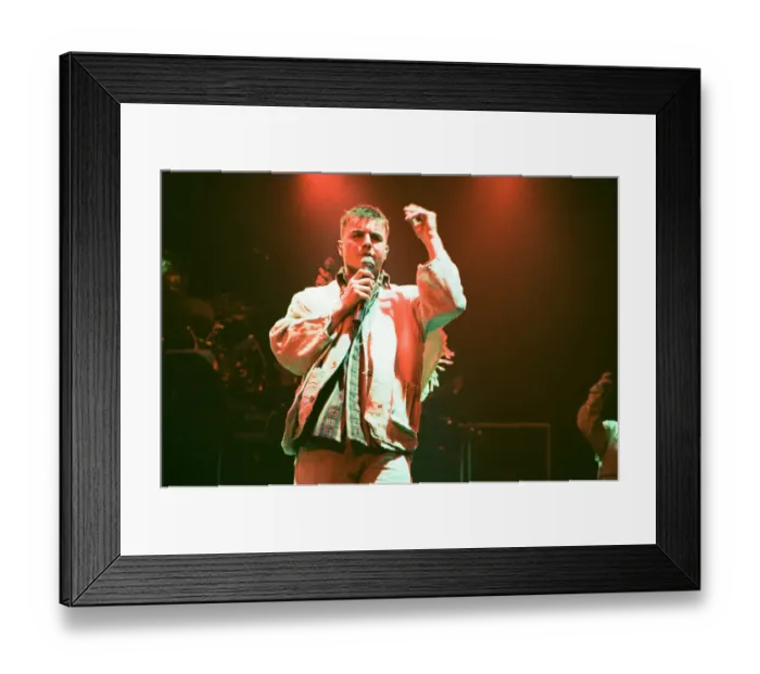 Framed Print : Photo shows Gary Barlow. Take That perform their Party Tour