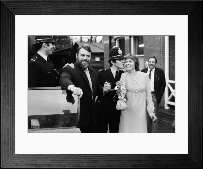 Framed Print : Actor Brian Blessed marries Hildegard Hope Blessed (Hildegard Neil Framed Print : Actor Brian Blessed marries Hildegard Hope Blessed (Hildegard Neil