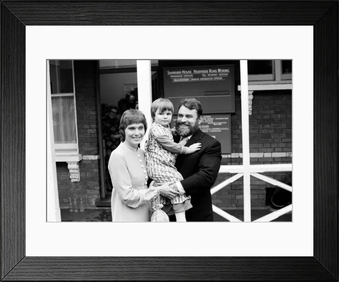 Framed Print : Actor Brian Blessed marries Hildegard Hope Blessed (Hildegard Neil