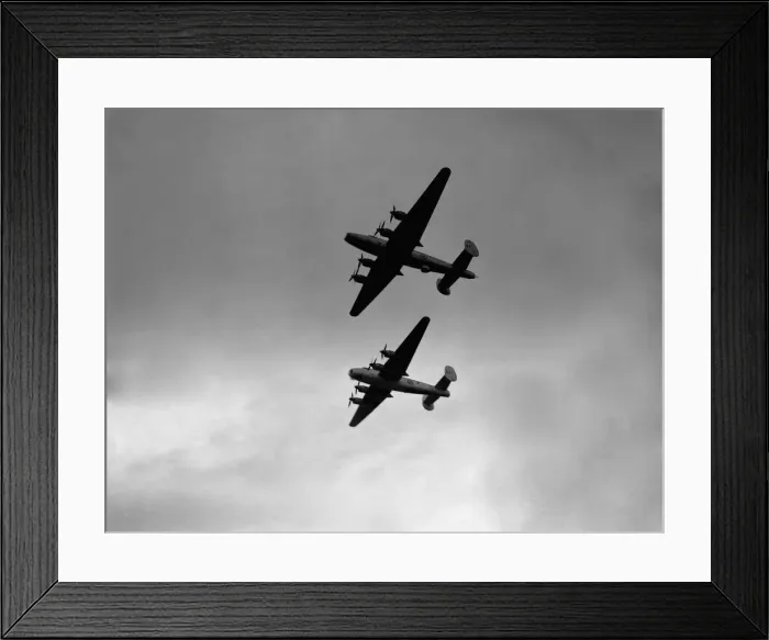 Framed Print : Avro Shackletons rehearse their formation display in preparation for Battle of