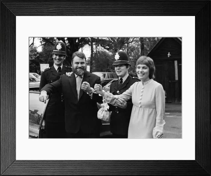 Framed Print : Actor Brian Blessed marries Hildegard Hope Blessed (Hildegard Neil Framed Print : Actor Brian Blessed marries Hildegard Hope Blessed (Hildegard Neil