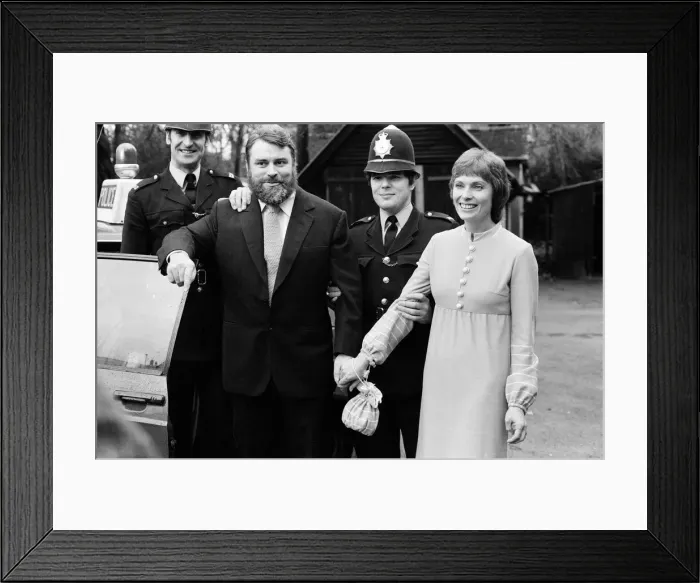 Framed Print : Actor Brian Blessed marries Hildegard Hope Blessed (Hildegard Neil Framed Print : Actor Brian Blessed marries Hildegard Hope Blessed (Hildegard Neil