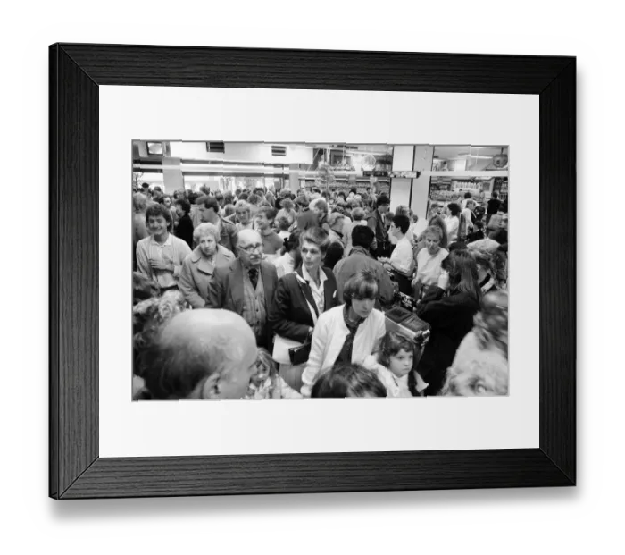Framed Print : Grand Opening, Hamleys Toy Shop, Bull Street, Birmingham, 12th October 1985 Framed Print : Grand Opening, Hamleys Toy Shop, Bull Street, Birmingham, 12th October 1985