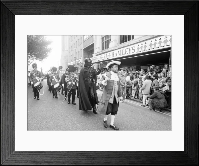 Framed Print : Grand Opening, Hamleys Toy Shop, Bull Street, Birmingham, 12th October 1985