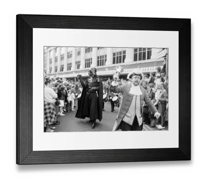 Framed Print : Grand Opening, Hamleys Toy Shop, Bull Street, Birmingham, 12th October 1985 Framed Print : Grand Opening, Hamleys Toy Shop, Bull Street, Birmingham, 12th October 1985