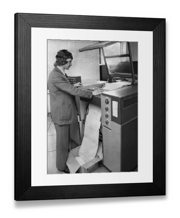Framed Print : Computer Services Centre Ltd, new centre in Long Lane, Aintree, Liverpool, Circa 1970