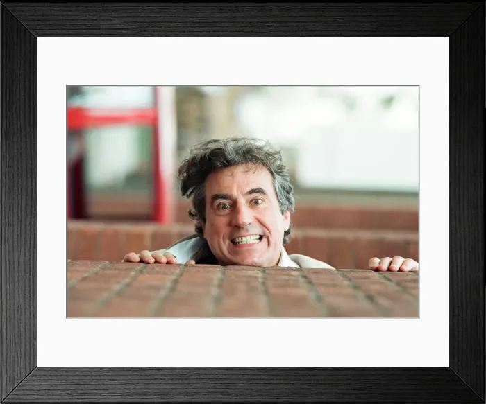 Framed Print : Comedian and actor Terry Jones. 25th September 1989 Framed Print : Comedian and actor Terry Jones. 25th September 1989