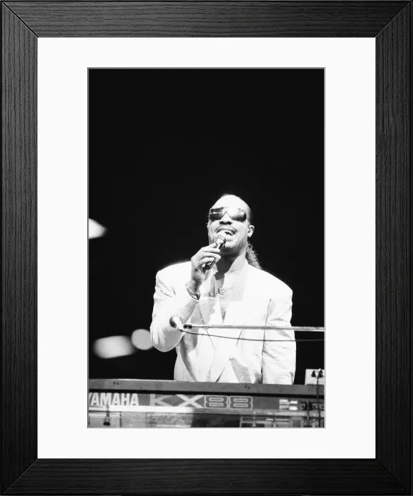 Framed Print : Stevie Wonder at the NEC Arena, Birmingham, England, 25th May 1989 Framed Print : Stevie Wonder at the NEC Arena, Birmingham, England, 25th May 1989