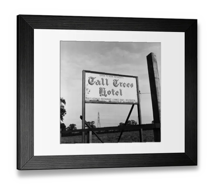 Framed Print : Tall Trees Hotel and Nightclub in Yarm. 1971 Framed Print : Tall Trees Hotel and Nightclub in Yarm. 1971
