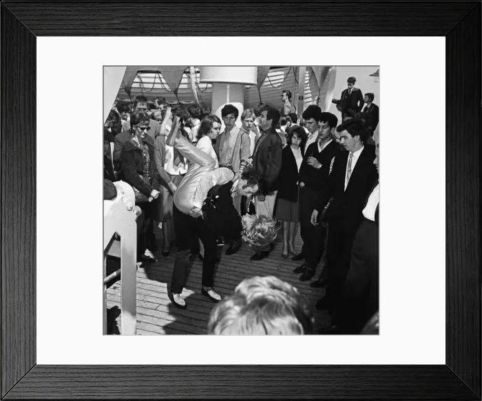 Framed Print : Rock and Roll on the Cross channel Ferry to Boulogne, France