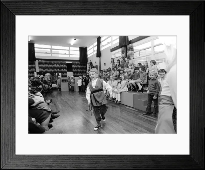 Framed Print : Guisborough, Belmont School Xmas concert. 1972