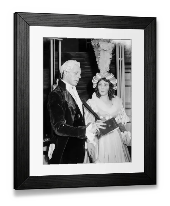 Framed Print : Pantomime rehearsal in a Coventry theatre circa 1960