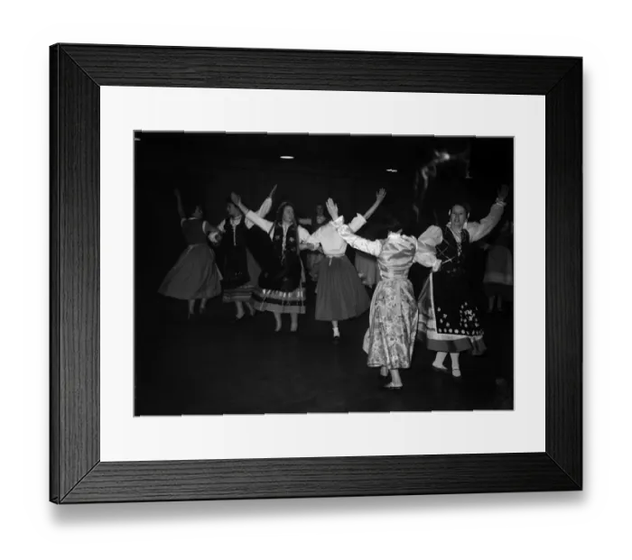 Framed Print : Women of Coventrys Health and Beauty group performing traditional Russian folk dance