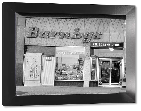 Barnbys toy shop, Birmingham. 27th January 1983