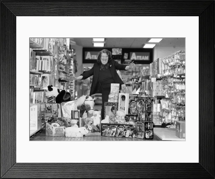 Framed Print : Grand Opening, Hamleys Toy Shop, Bull Street, Birmingham, 12th October 1985 Framed Print : Grand Opening, Hamleys Toy Shop, Bull Street, Birmingham, 12th October 1985