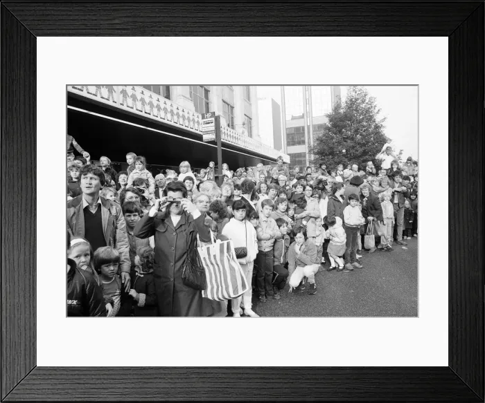 Framed Print : Grand Opening, Hamleys Toy Shop, Bull Street, Birmingham, 12th October 1985 Framed Print : Grand Opening, Hamleys Toy Shop, Bull Street, Birmingham, 12th October 1985