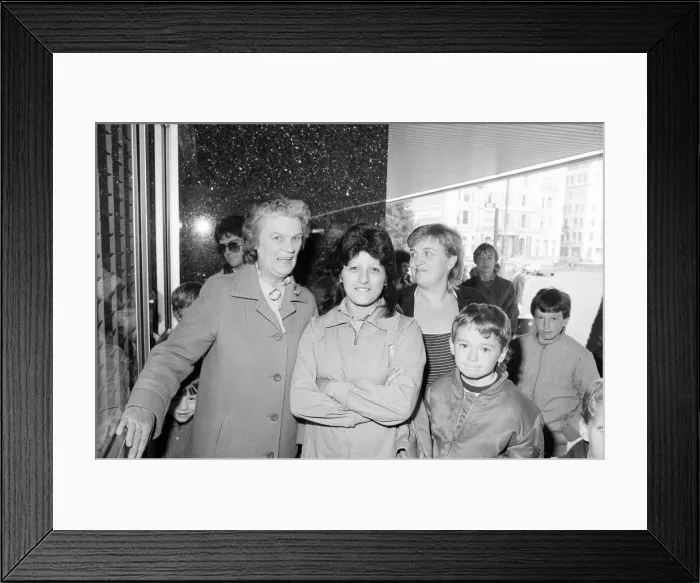 Framed Print : Grand Opening, Hamleys Toy Shop, Bull Street, Birmingham, 12th October 1985