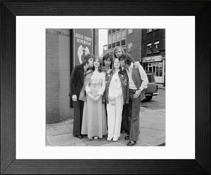 Framed Print : A dream came true today for two sisters, Sue (13 - 2nd from the right Framed Print : A dream came true today for two sisters, Sue (13 - 2nd from the right