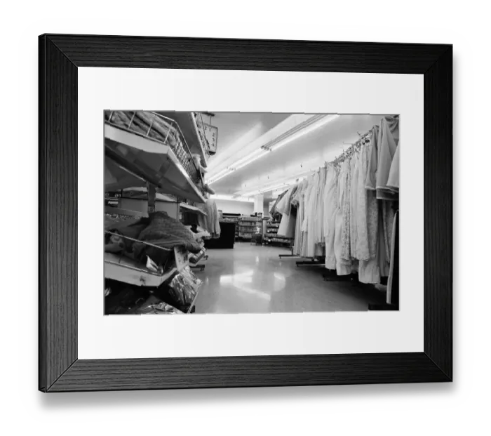 Framed Print : Woolworths Store, Holborn, London, 13th August 1980. 420pm and not a person in sight