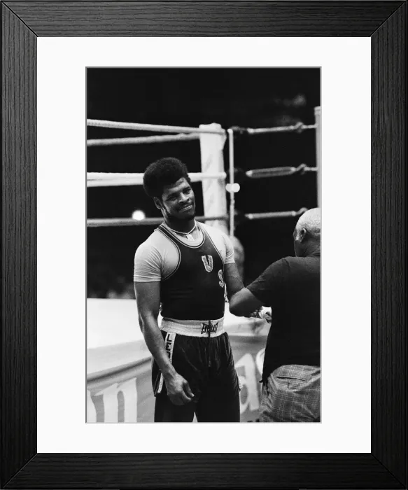 Framed Print : Leon Spinks training ahead of his second fight with Muhammad Ali