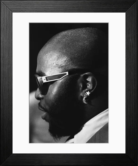 Framed Print : Lawrence Tureaud aka MR T watches over Leon Spinks as he trains for his second fight with Framed Print : Lawrence Tureaud aka MR T watches over Leon Spinks as he trains for his second fight with